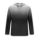 thumbnail image 3 of Blusa de manga larga con capucha para hombre, estilo informal, con botones, estampado degradado, de poliéster, 3 of 4
