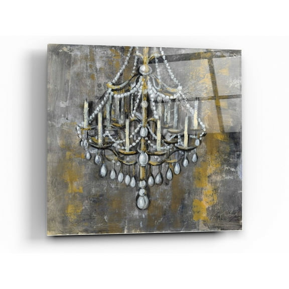 Epic Art 'Vintage Chandelier I' by Silvia Vassileva, Acrylic Glass Wall Art, 36"x36"