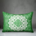 thumbnail image 3 of Creative Products Green and White Circle Mandala 14x20 Indoor / Outdoor Pillow, 3 of 3
