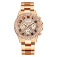 thumbnail image 2 of Montre Femme Mode Horloge Acier Inoxydable Décontractée Robe Poignet Cristal Bijoux, 2 of 8