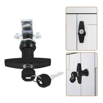 Masteelf 1 Set T Handle Cabinet Locks with Keys RV Truck Storage Drawer Cylinder Lock for File Cabinet Tool Box Mailbox Lock Replacement