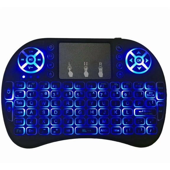 Mini 3 Color Backlit Keyboard 2.4Ghz Wireless Keyboard For Pi, Tv Box Android Pc