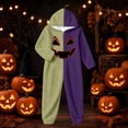 thumbnail image 2 of LILIYA Hooded Halloween Onesie, Color Block Jumpsuit for Adults, Plush Loungewear with Deep Pockets, Relaxed Fit 1-Piece Bodysuit, Cozy Holiday Sleepwear for Couples, 2 of 2