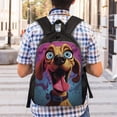 thumbnail image 2 of Gaeub Cartoon Big-Eyed Dog Print Unisex Backpacks, College Bookbag,Daypack with Padded 15" Laptop Sleeve,for School, Work, and Travel, 2 of 2