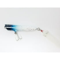 Atom Freshwater, 7/8 oz Striper Swiper, Popper Fishing Lure, Blue & Silver,