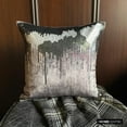 thumbnail image 2 of The HomeCentric Decorative Pillow Case Covers With Zipper Grey Pack of 2 16"x16" (40x40 cm) Throw Pillows Velvet Sequins Ombre & Foil Throw Pillows Ombre Modern Style Halloween Decorations - Exodus, 2 of 10