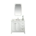 thumbnail image 2 of Water Creation Queen 36"W Wood Single Bathroom Vanity in Pure White, 2 of 4