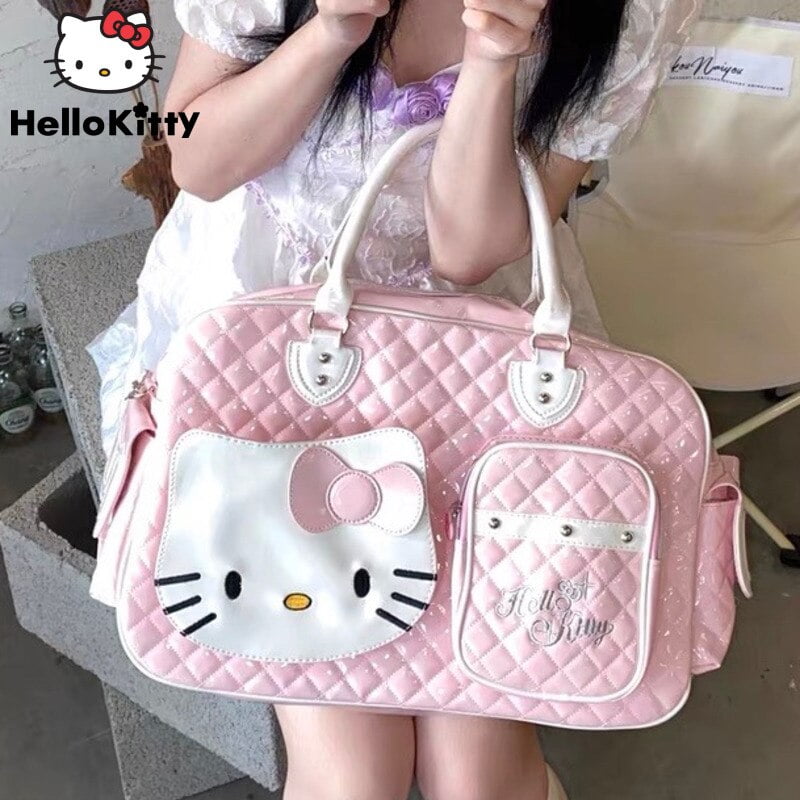 Sanrio-Bolsos de hombro japoneses de Hello Kitty para mujer