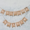 thumbnail image 4 of Welcome Baby Letter Banner 13pcs Set Fashionable Cloth Forked Tail Shaped Banner for Party Decoration, 4 of 7