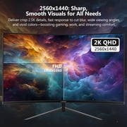 Z-EDGE UG27Q 27-Inch Curved Gaming Monitor 165Hz(DP) 144Hz(HDMI) 1ms 2K Resolution Frameless LED Monitor HDMI
