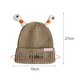 thumbnail image 3 of Gorro de punto CUTICAT cálido Cómodo Lindo para Adultos y niños caqui, 3 of 8