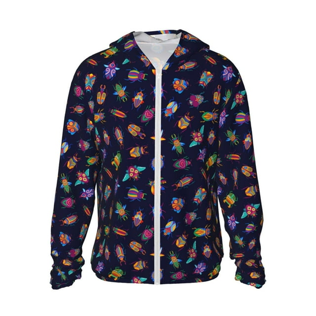 KLL Veste à Capuche Extérieure Protection Solaire UPF 50+ pour Hommes et Femmes, Manches Longues, Pêche, Randonnée, Performance - Grande Taille