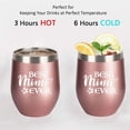 thumbnail image 3 of Mimi Gifts Best Mimi Ever Stemless Wine Tumbler with Lid and Straw, Stainless Steel Travel Coffee Mug 12 OZ Christmas Birthday Mother''s Day Tumbler Cup for Grandma New Nana Gigi, 3 of 6