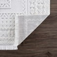 thumbnail image 4 of Hauteloom Alya Living Room, Bedroom Area Rug - Bohemian, Transitional - High Pile - White - 5'3" x 7'3", 4 of 6