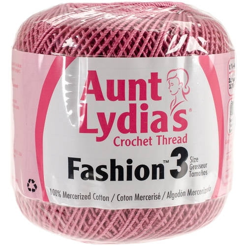 Lot Of 2 Aunt Lydia's Crochet Thread ~ Fashion 3 SCARLET RED Color 