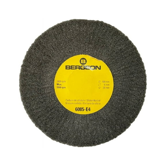 Bergeon 6085-E4 ultra fine satin metal finish abrasive wheel
