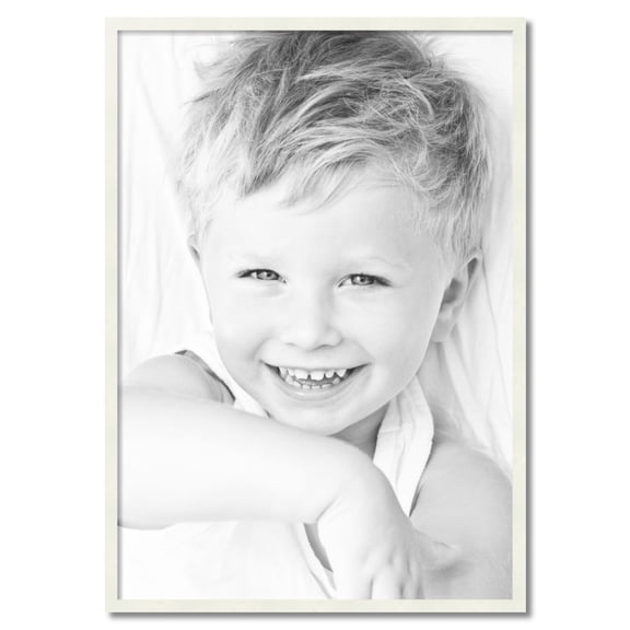 ArtToFrames 30" x 43" White Picture Frame, 30x43 inch White Wood Poster Frame (WOM-5138)