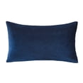 thumbnail image 7 of Phantoscope Designer's Choice Decorative Throw Pillow Bundle Set, Blue Gradient Silky Velvet Series Covers with inserts, 12" x 20", 4 Pack, 7 of 7