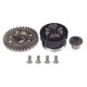 thumbnail image 3 of Front Rear Differential Ring Gear & Pinion Gear Assembly for Trx4 Trx6 1/10 RC Crawler Car Upgrade Parts, 3 of 5
