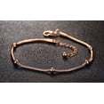 thumbnail image 3 of Women Stainless Steel IP Thin Bead Ball Anklets with Extension Chain, 3 of 5