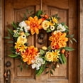 thumbnail image 4 of Artificial Wreath for Home Decor - Spring & Summer Floral Door Wreath, Waterproof, Sunproof, Lifelike, Easy Maintenance for Front Door, Wall, or Party Decoration, 4 of 5