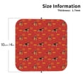 thumbnail image 2 of Picia German Shepherd Dog Printed Leather Coasters for Drinks, 4" Drink Coasters Set of 4 for Tabletop Protection, Handmade Luxurious Home Décor and Housewarming Gift -Square, 2 of 6