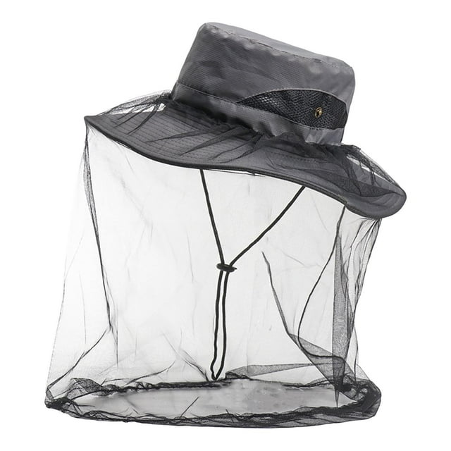 Outdoor Mesh Mosquito And Insect Hat, Multi-functional Climbing Sun Protection Quick Drying Fisherman Hat
