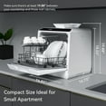 thumbnail image 2 of Hermitlux Portable Dishwasher Countertop, 5 Washing Programs Mini Dishwasher with 5-Liter Water Tank, HMX-DW04, 2 of 8