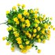 thumbnail image 3 of (White) - Artificial Flowers, Fake Outdoor UV Resistant Plants Faux Plastic Greenery Shrubs Indoor Outside Hanging Planter Home Kitchen Office Wedding, Garden Decor Grunyia NA, 3 of 6