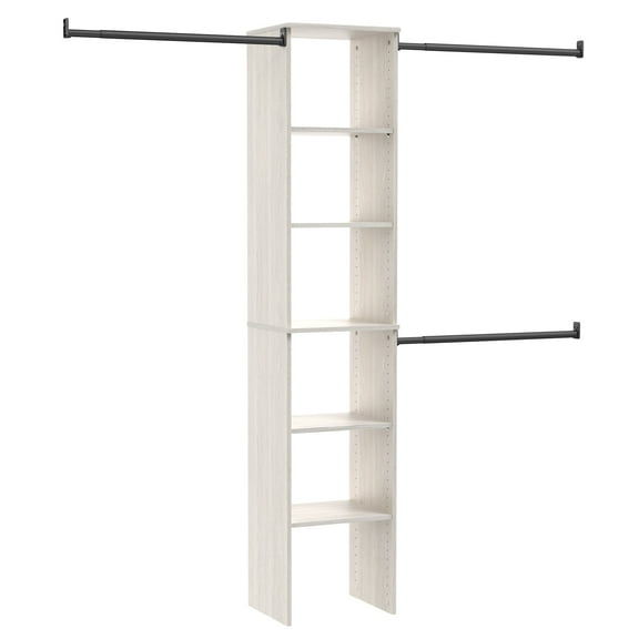 Closetmaid Ss16-Tk Suitesymphony 6 To 9 Foot Wide Closet System - White Timber