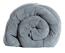 Calming Comfort Weighted Blanket, 10 lbs, 41" W x 60" L, Grey