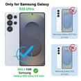 thumbnail image 2 of For Samsung Galaxy S25 Ultra Case Silicone Cover, Tekcoo Shockproof Rugged Soft Rubber Ultra Slim Protective Cover Anti-Scratch Microfiber Lining Cute Phone Case for Galaxy S25 Ultra - Purple, 2 of 10