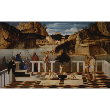 Uffizi Gallery - Holy Allegory By Bellini Giovanni 16Th Century 1500 -1505 About Oil On Panel Cm 73 X 119 - Italy Tuscany Florence Uffizi Gallery Everett CollectionMondadori Portfolio Poster Print