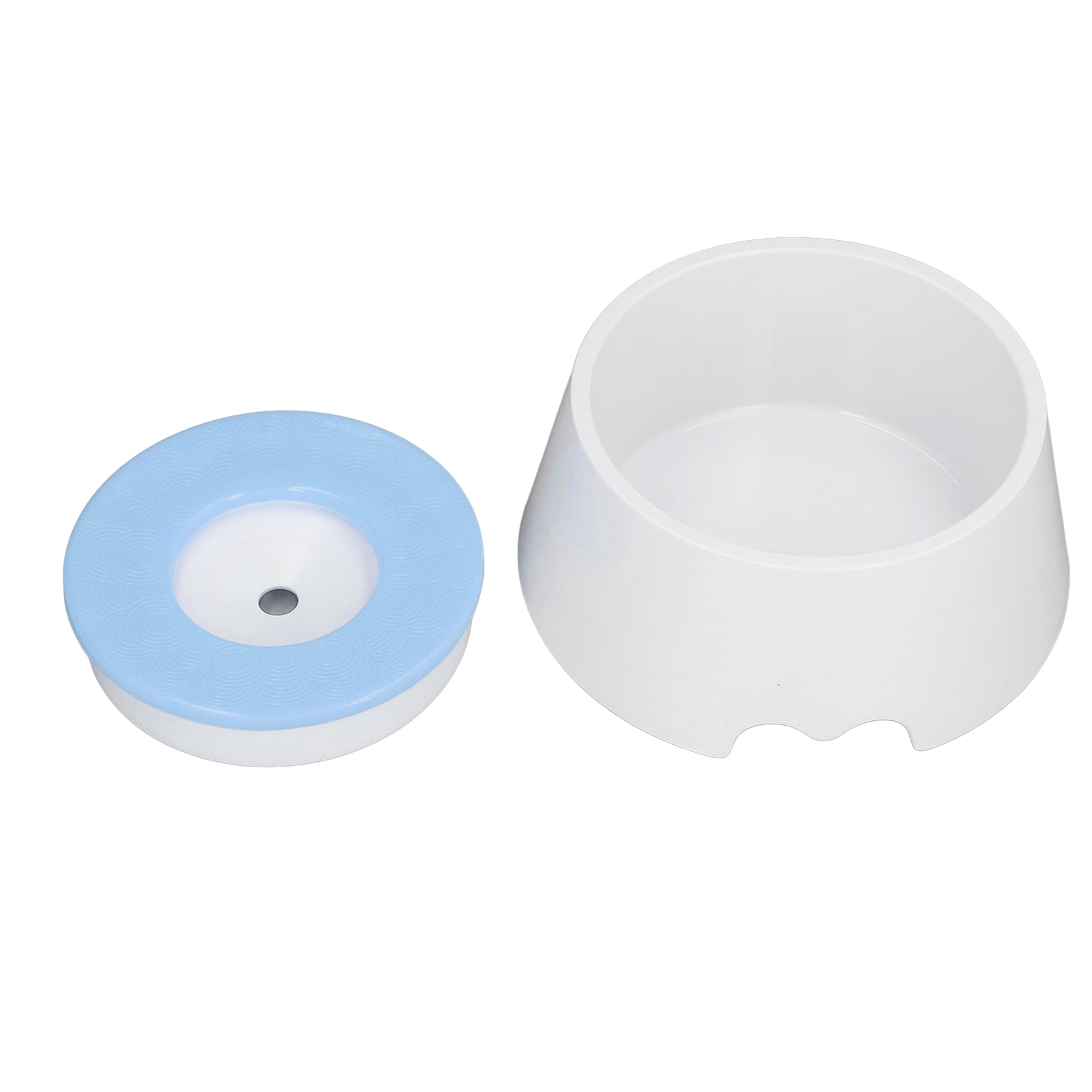 Nieyigj Premium Pet Slow Water Feeder Bowl, Splash Proof & Prevent Slip Raised Water Dispenser, Interactive Dog & Cat Slow Drinking Bowl, Light Blue (8.66 in / 22 cm)