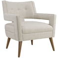 thumbnail image 3 of Modway Sheer Upholstered Fabric Armchair in Sand, 3 of 5