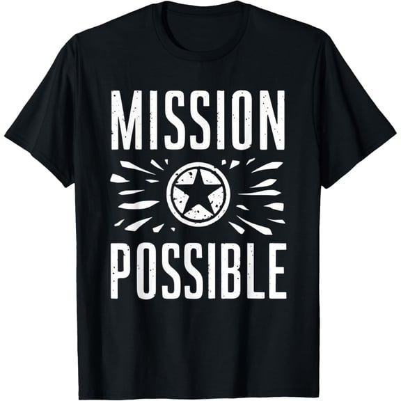 Mission Possible Motivational Inspirational School T-Shirt