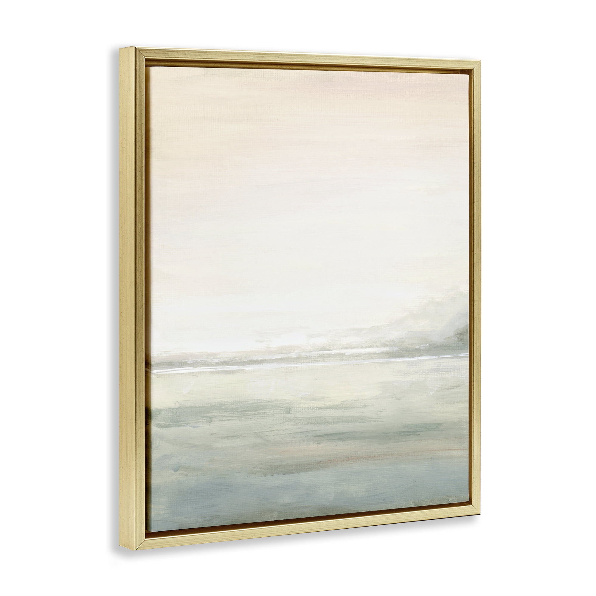 Stupell Industries Light Fog Atmosphere Gold Framed Floater Canvas Wall Art, design by Patricia Pinto
