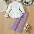 thumbnail image 3 of WOYY Big Girls Clothes Sets Cotton Patchwork Long Sleeve Shirt Pants Outfits, Sizes 9-10, 3 of 7