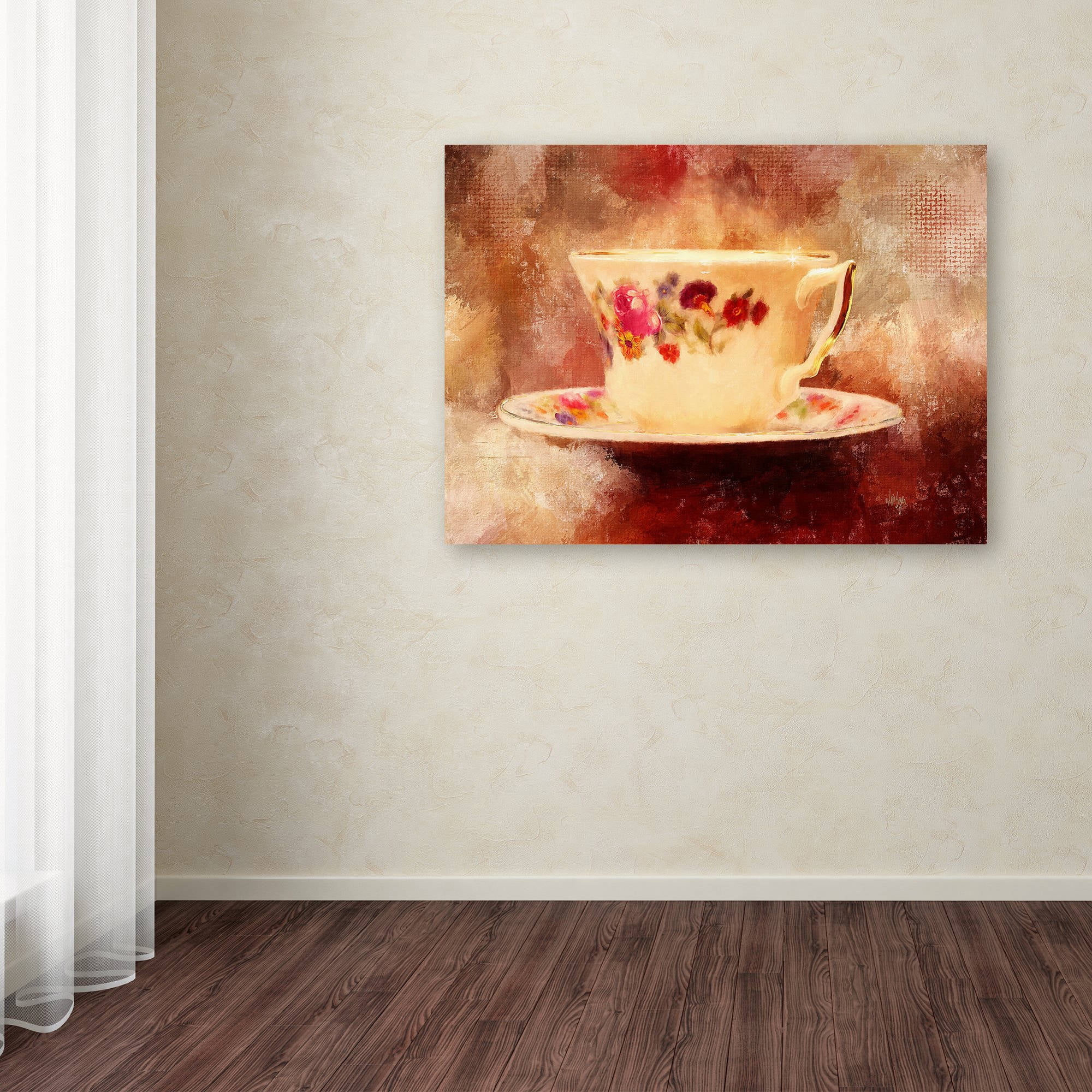 Trademark Fine Art "Time for Tea" Canvas Art by Lois Bryan