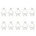 thumbnail image 2 of 10 Pieces Ceiling Tile Hooks Stainless Steel Easy installtion Simple Design without Deformation Hanging Sign Home Organization Fish-shaped F3, 2 of 6