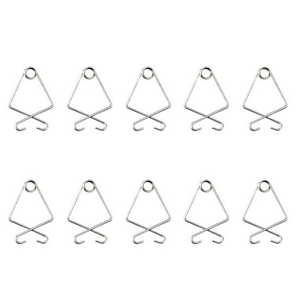 Yuarrent 10 piezas ganchos para azulejos de techo de acero inoxidable fácil instalación sin deformación cartel colgante suministros para el hogar en Type3 NO3 Yuarrent HA060618-03
