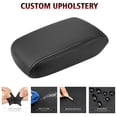 thumbnail image 6 of KBH Center Console Lid Armrest Cover for Subaru Crosstrek Accessories 2012-2017 & Impreza 2012-2016, Car Arm Rest Cover Replacement Upholstery, Black (Leather Skin Only), 6 of 6