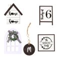 thumbnail image 2 of Meiiso Farmhouse Decor Clearance, Farmhouse Decor for Tiered Tray, Rustic Wooden Mini Sign with Artificial String Light for Kitchen, 2 of 9