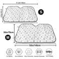 thumbnail image 3 of Haiem Hand Drawn Turtle Car Windshield Sun Shade - Blocks UV Rays Sun Visor Protector, Sunshade to Keep Your Vehicle Cool, Universal Fit SUV Van Sedan-Medium, 3 of 7
