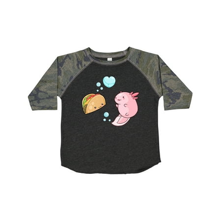 

Inktastic An Axolotl Meets a Taco Gift Toddler Boy or Toddler Girl T-Shirt