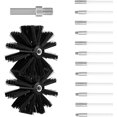 thumbnail image 1 of 16 Inch 12PCS Flexible Rods Chimney Cleaning Brush Kit with 2 Brush Head Pipe Cleaning Brush Nylon Chimney, 1 of 5