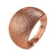 thumbnail image 5 of Anillo cepillado joyería redonda para hombres mujer cobre abierto anillo ajustable para Oro rosa, 5 of 9