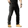 thumbnail image 2 of TQWQT Tactical Pants for Men Ripstop Waterproof Cargo Pants Stretch Multi Pockets Construction Comfy Fit Hiking Pant Black 2XL, 2 of 9