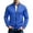 Blue, variant on Sahpxhe Men's Full Zip Sweatshirt Stand Collar Long Sleeve Jacket with Pockets Casual Outer Tops for Travel Vacation Gray XL