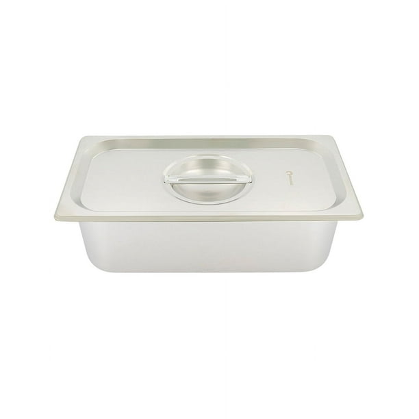 Inserto Acero Inoxidable 1/3 con tapa 6.5CM Shorbull Inserto de acero inoxidable